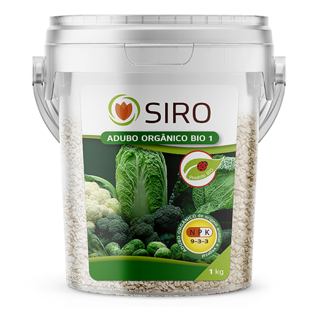 Adubo orgrânico Siro 1 - 9-3-3 1 kg