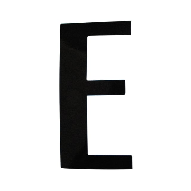Lettera E adesivo, 3 x 2 cm