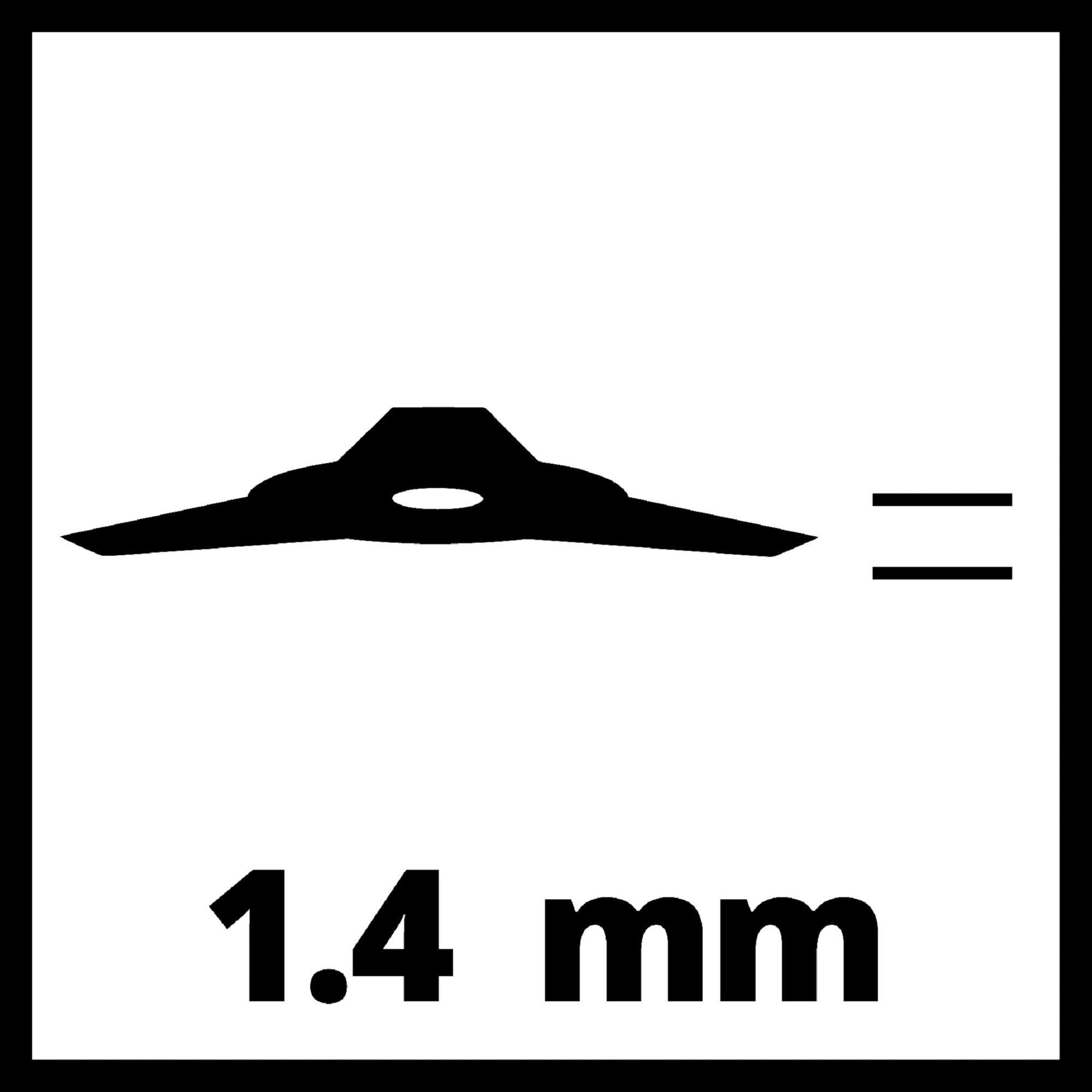 Disco de acero 3 dientes para desbrozadora 230 mm einhell