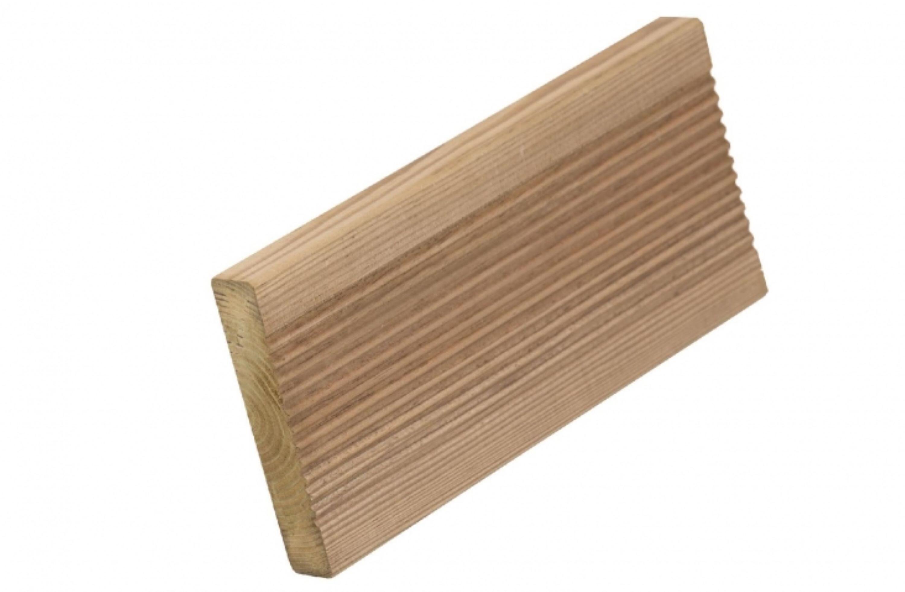 Lama madera de pino silvestre 14.5 x 210 cm y 22 mm marrón CARMO clase de uso 4 - 2