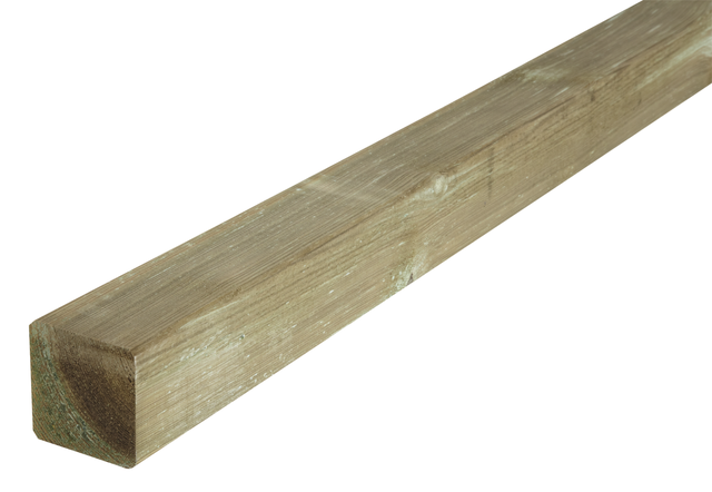 Palo quadrato in legno di pino silvestre CERLAND beige L 7 x H 240 x Sp 7 cm