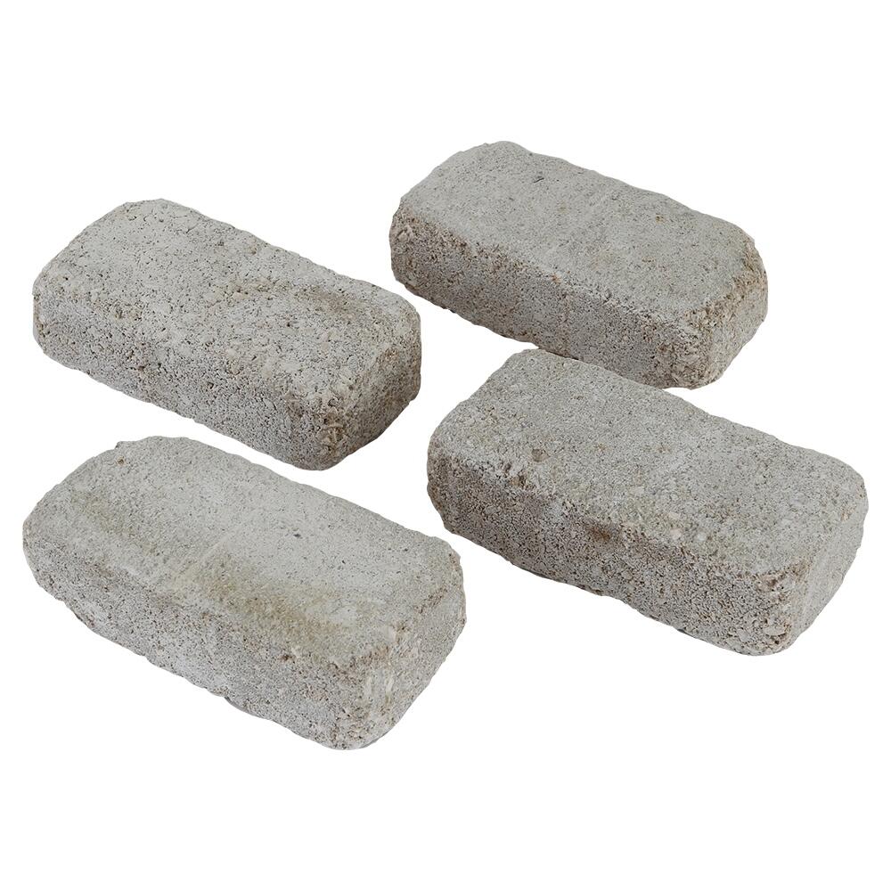 Palete de 384 unidades de Pavimento rectangular tosco 20x10 cm branco - 3