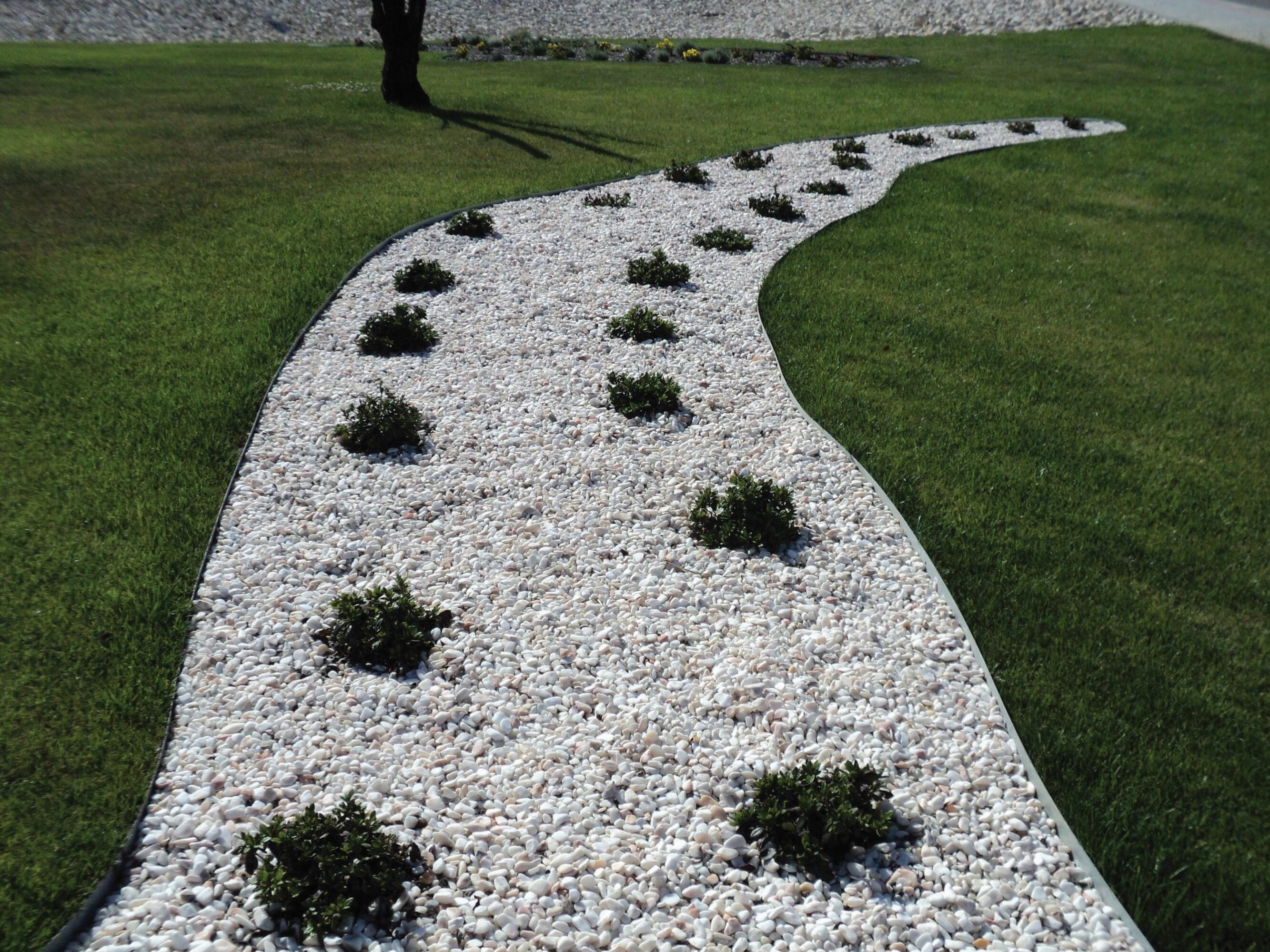 Pedra decorativa MÁRMORE BRANCO ROLADO 3-6 CM 25 KG - 4