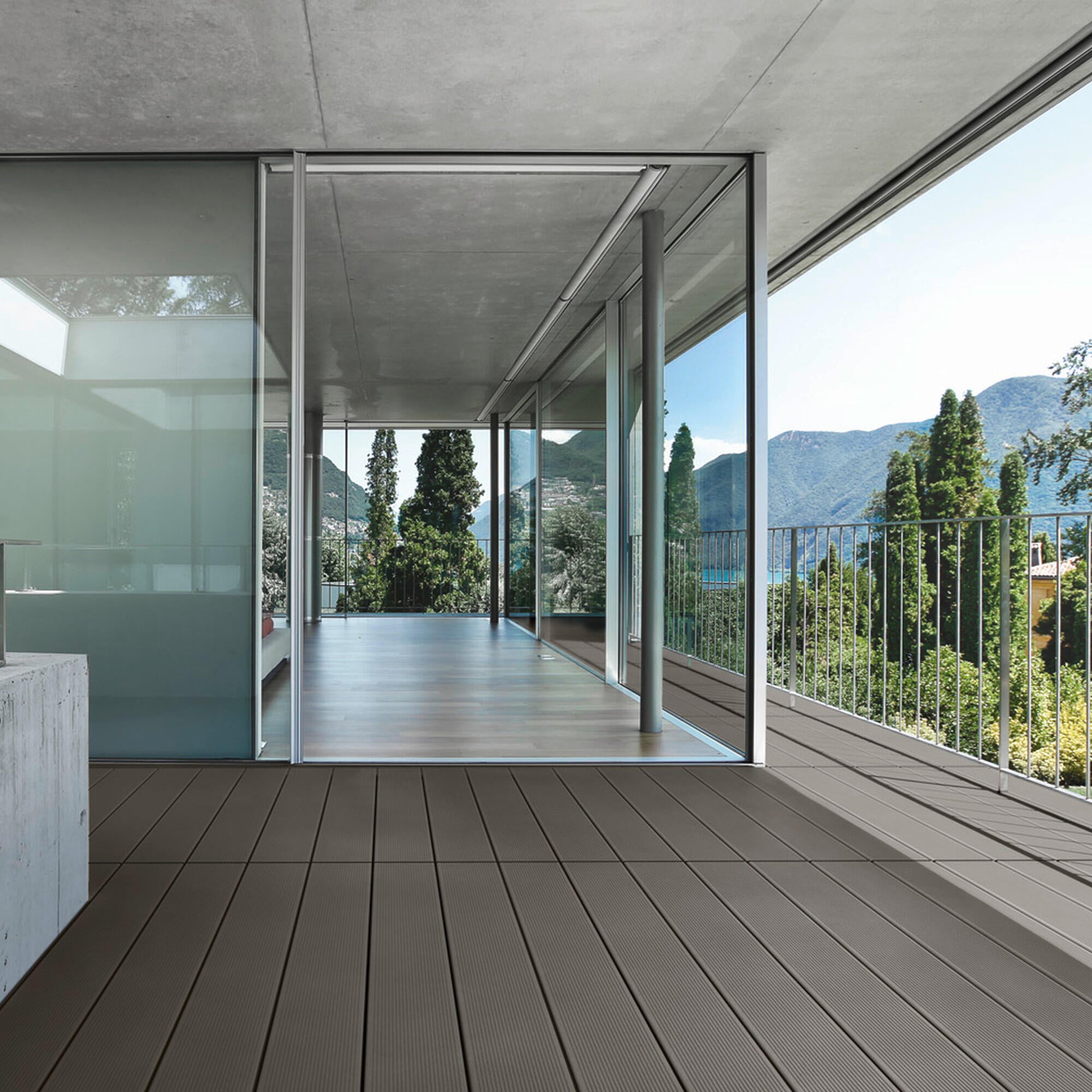 Deck de composite CDECK ALVEOLAR PRETO 24MM 230X14CM - 11