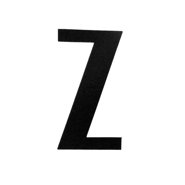 Lettera Z adesivo, 7.5 x