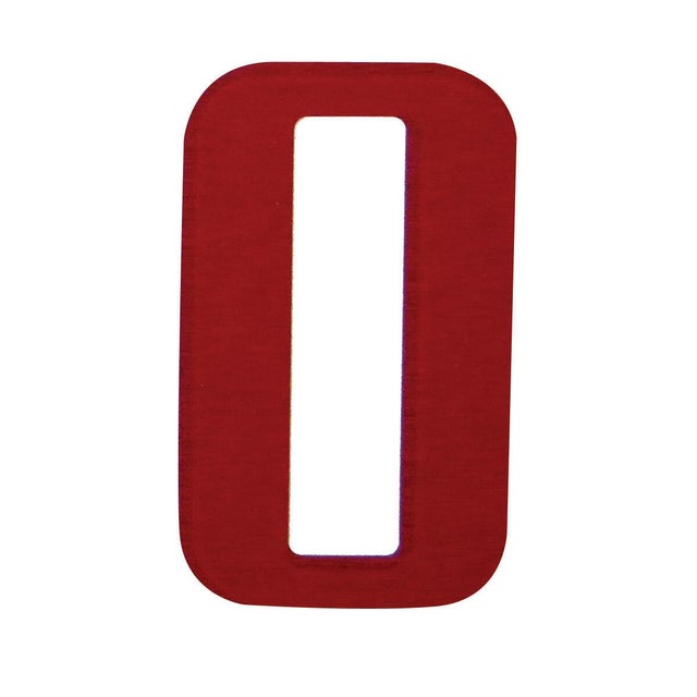 Oggetto numero 0 adesivo, 7.5 x 5 cm