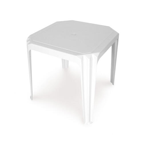 Mesa de resina VIANA BRANCO 75X75CM