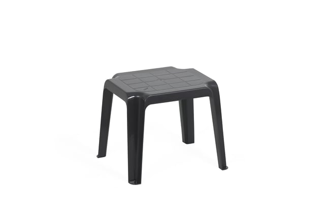 Mesa de resina MARBELHA 41X36X38CM CINZA RECICLADO