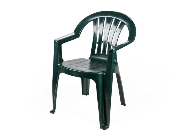 Cadeira de resina CASABLANCA BRAÇOS VERDE RECICLADO