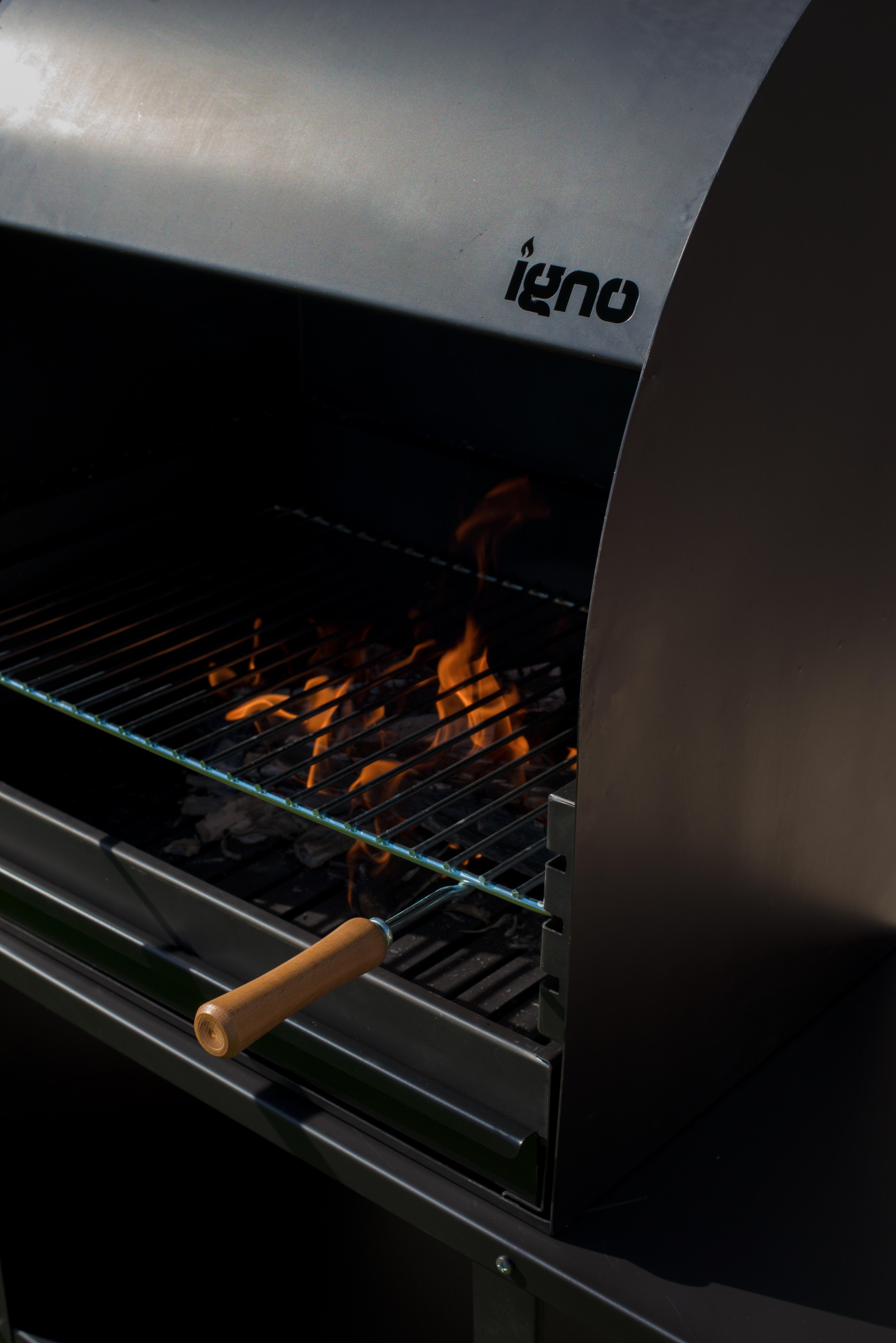 Grelha para churrasqueira retangular 58x38 cm Igno - 5