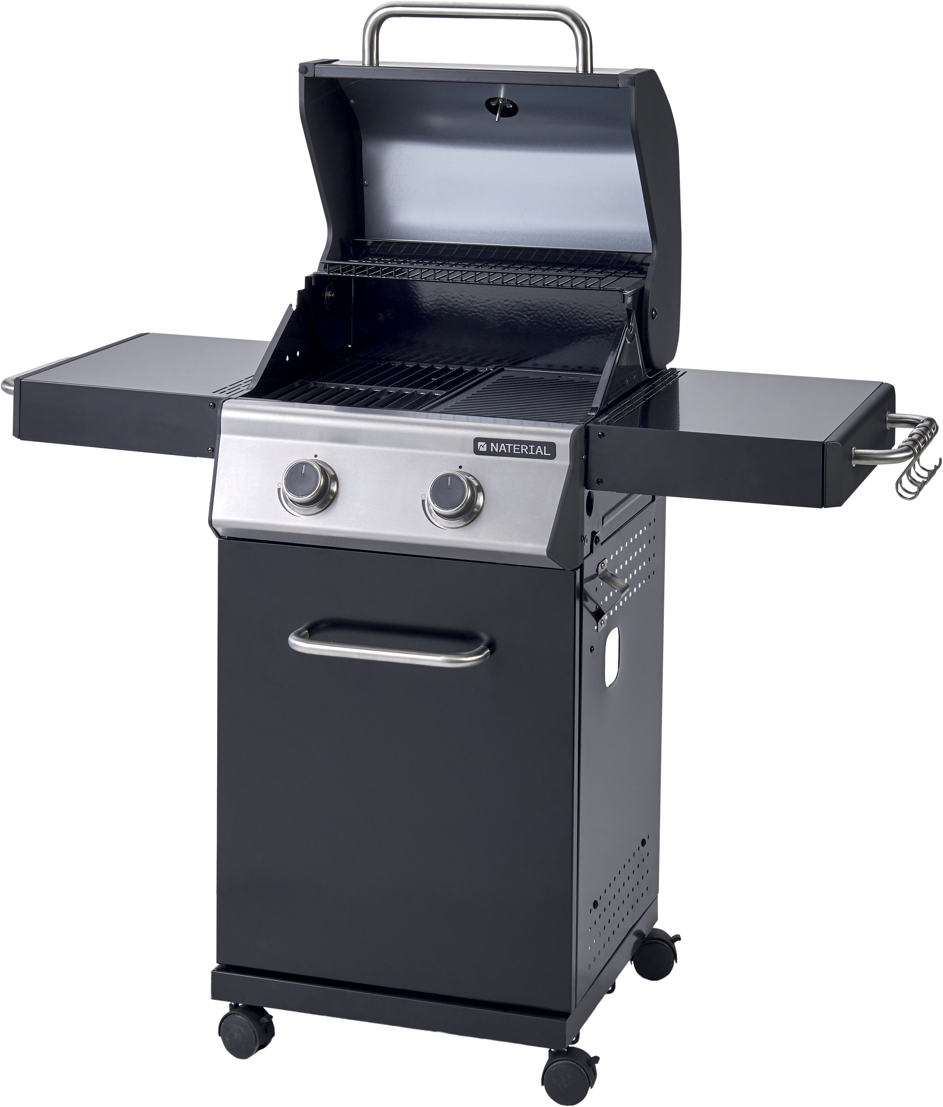 Barbacoa de gas naterial kenton de 2 quemadores y 7 kw de potencia