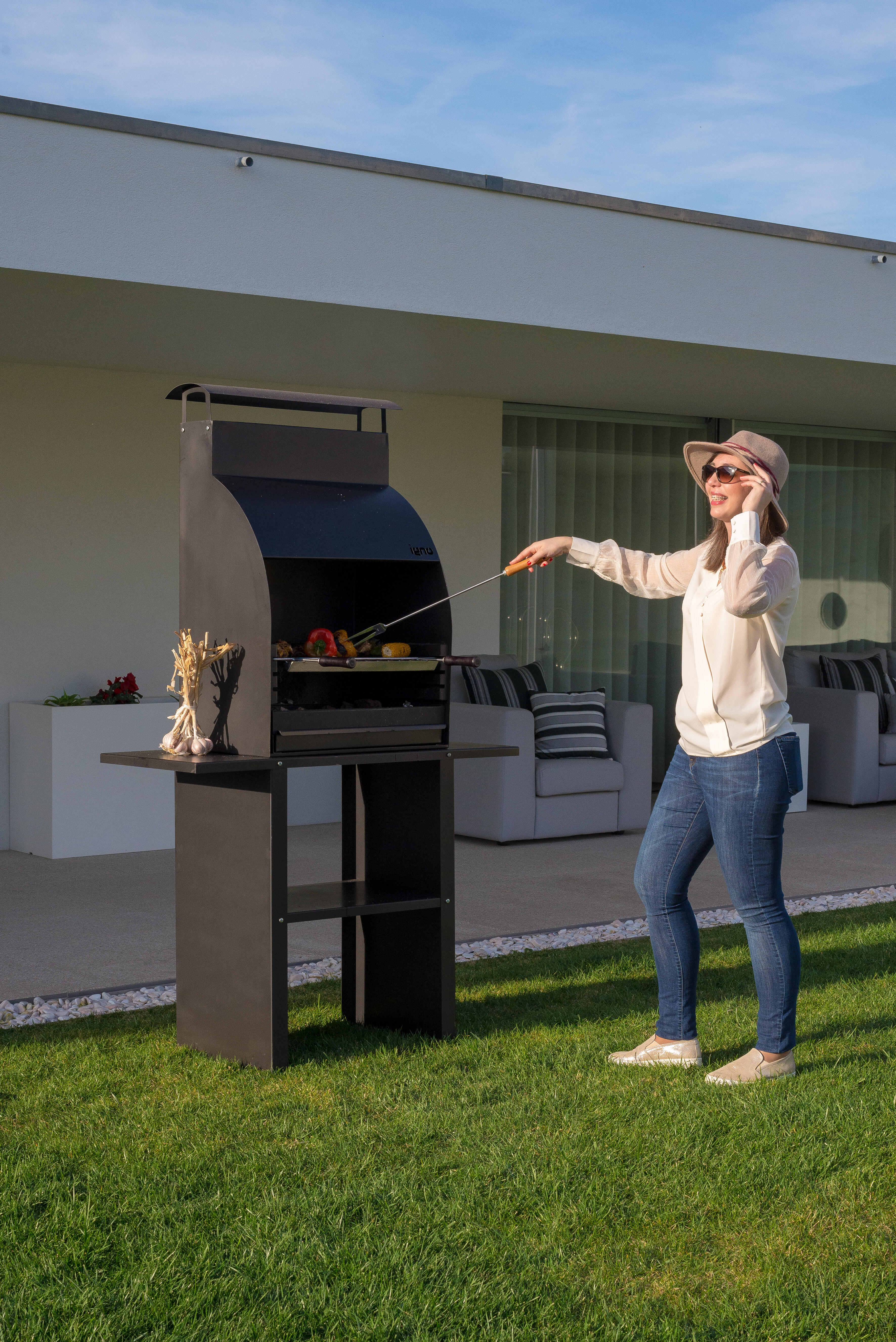 Garfo para grelhar de aço inoxidável Igno - 4