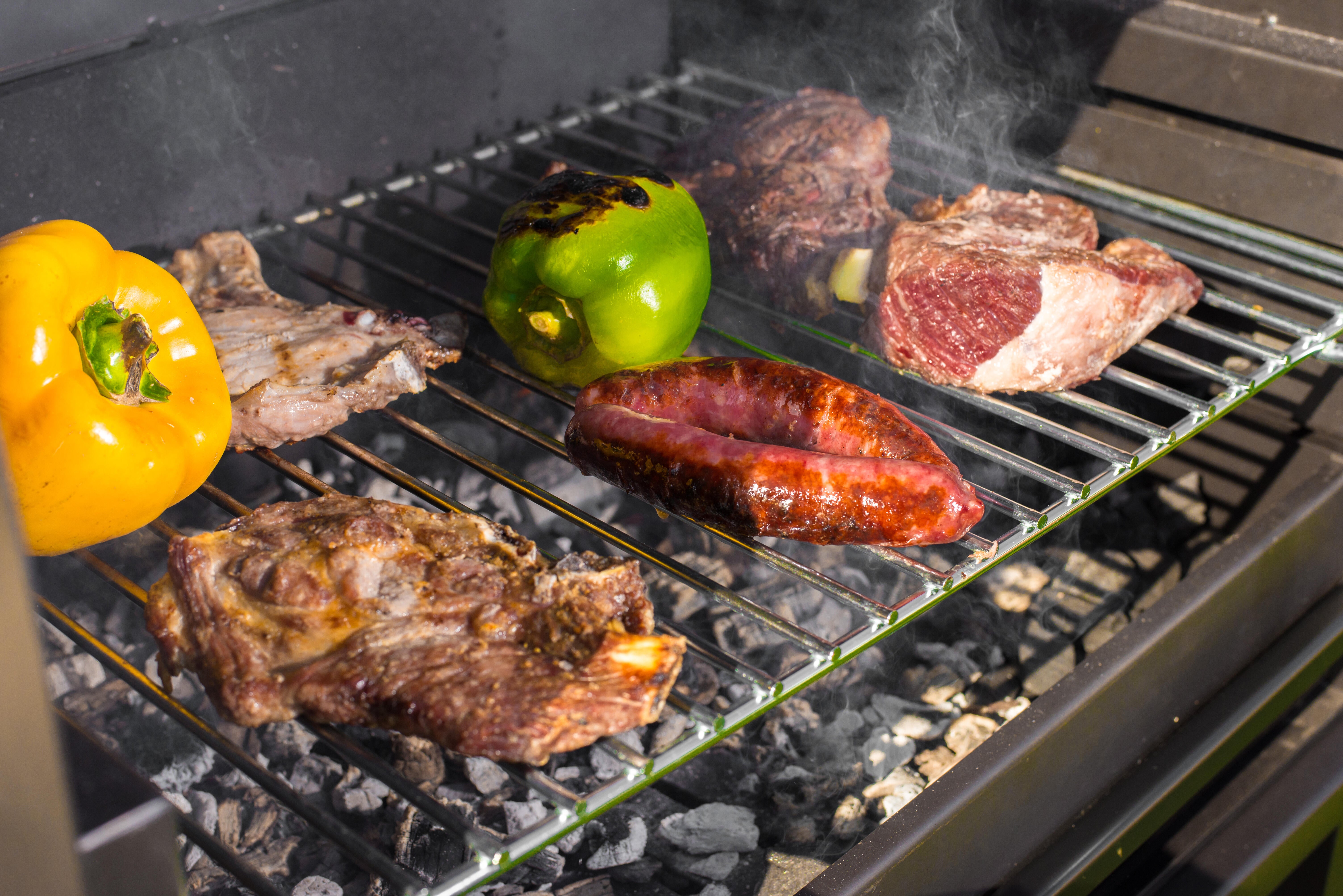 Grelha para churrasqueira em aço zincado 68x38 cm Igno - 4