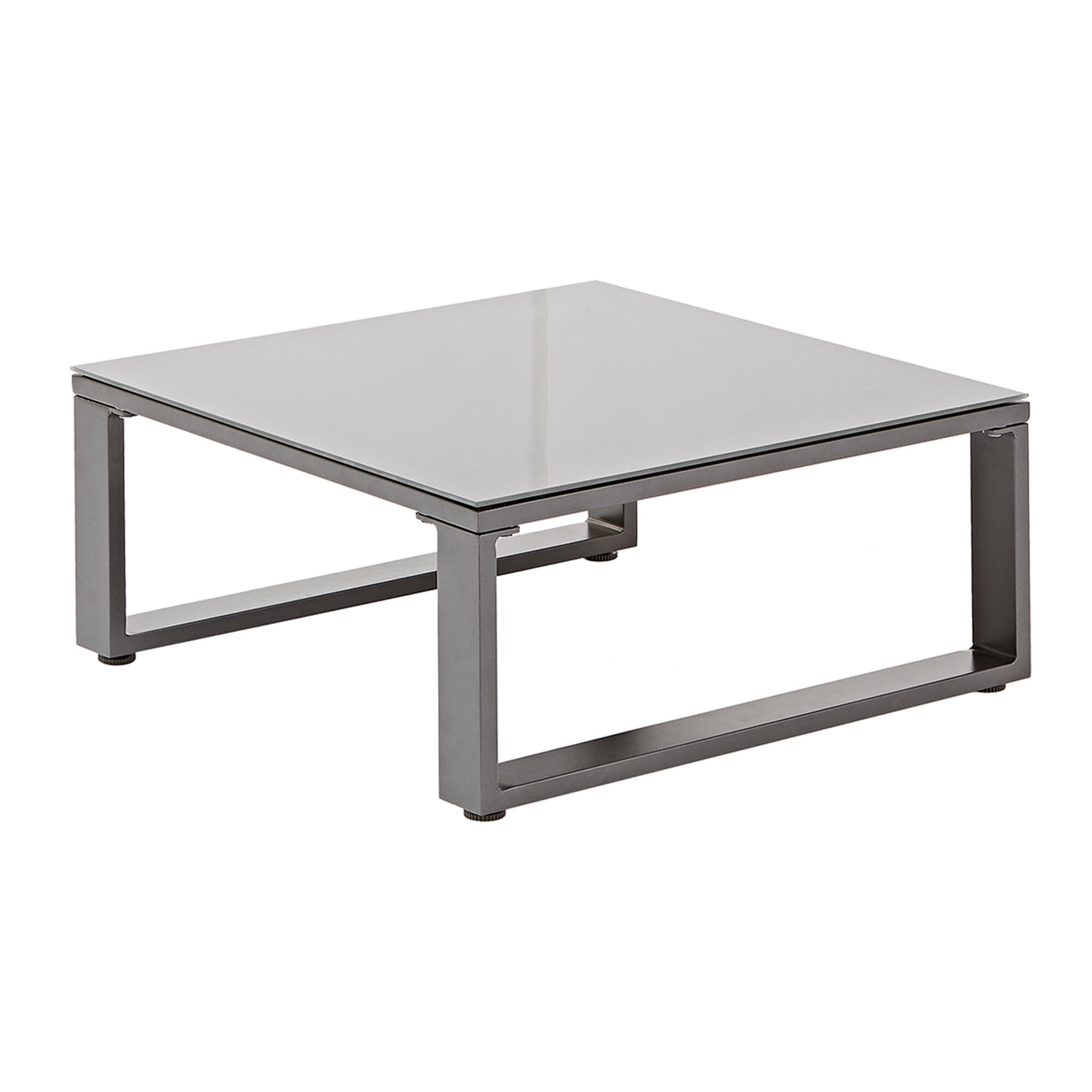 Salotto da giardino per 4 persone antracite Lyra NATERIALcon cuscini in poliestere grigio - 11