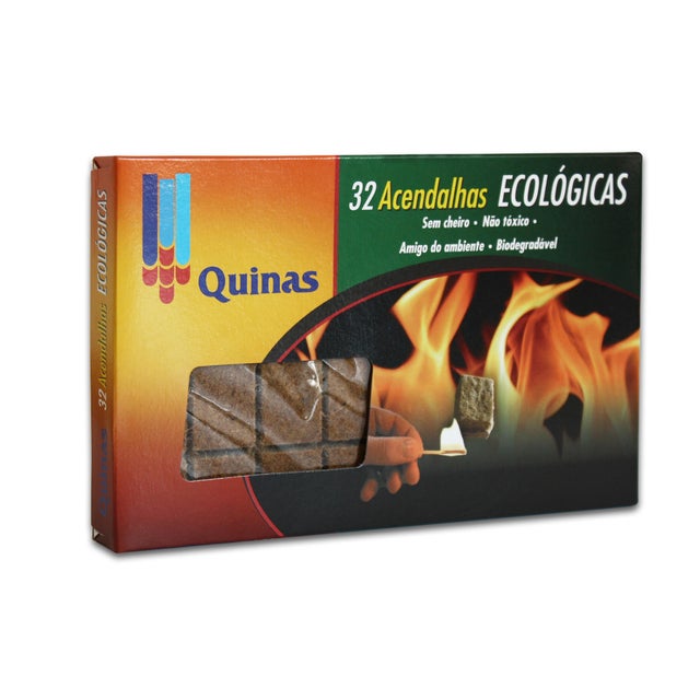 Acendalhas ecológicas 32 unidades Quinas