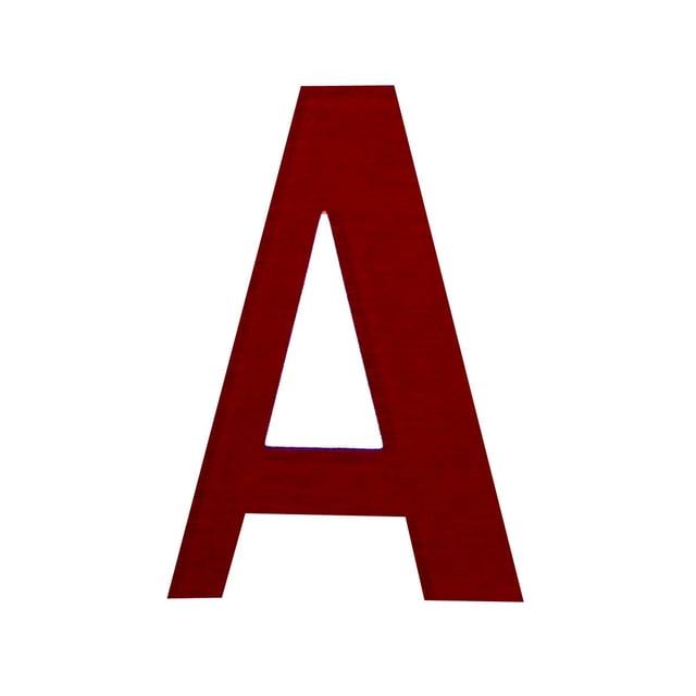 Lettera A adesivo, 7.5 x 5 cm