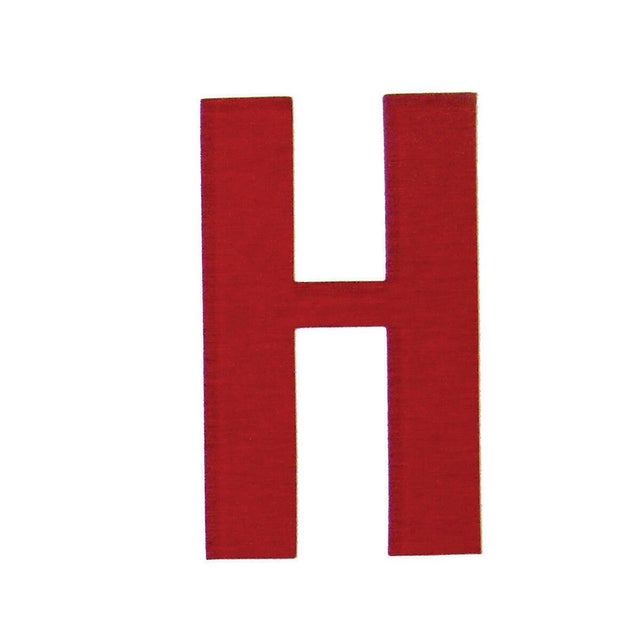 Lettera H adesivo, 10 x 6 cm