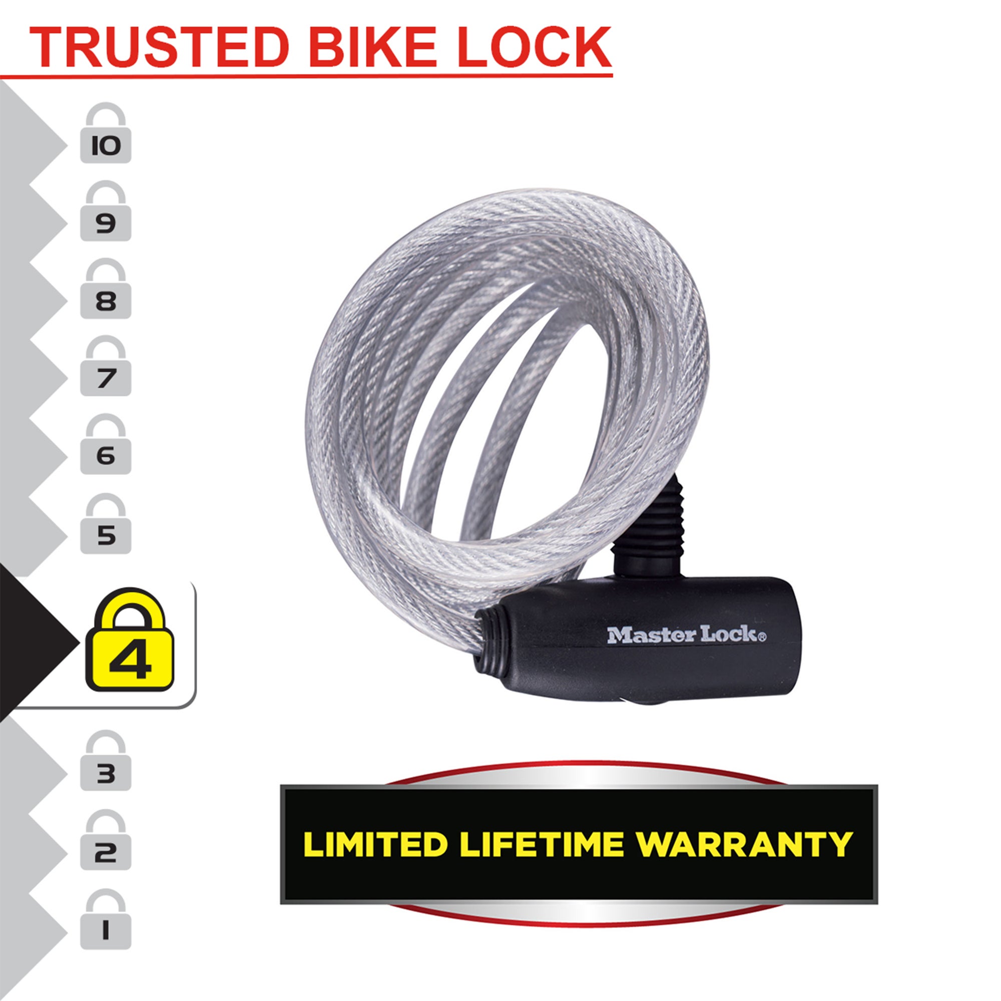 Cable antirrobo con llave de 8 mm de ø y 1.8 m de longitud - 8