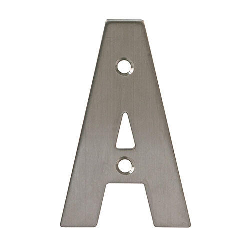 Letra a aço inox 100mm