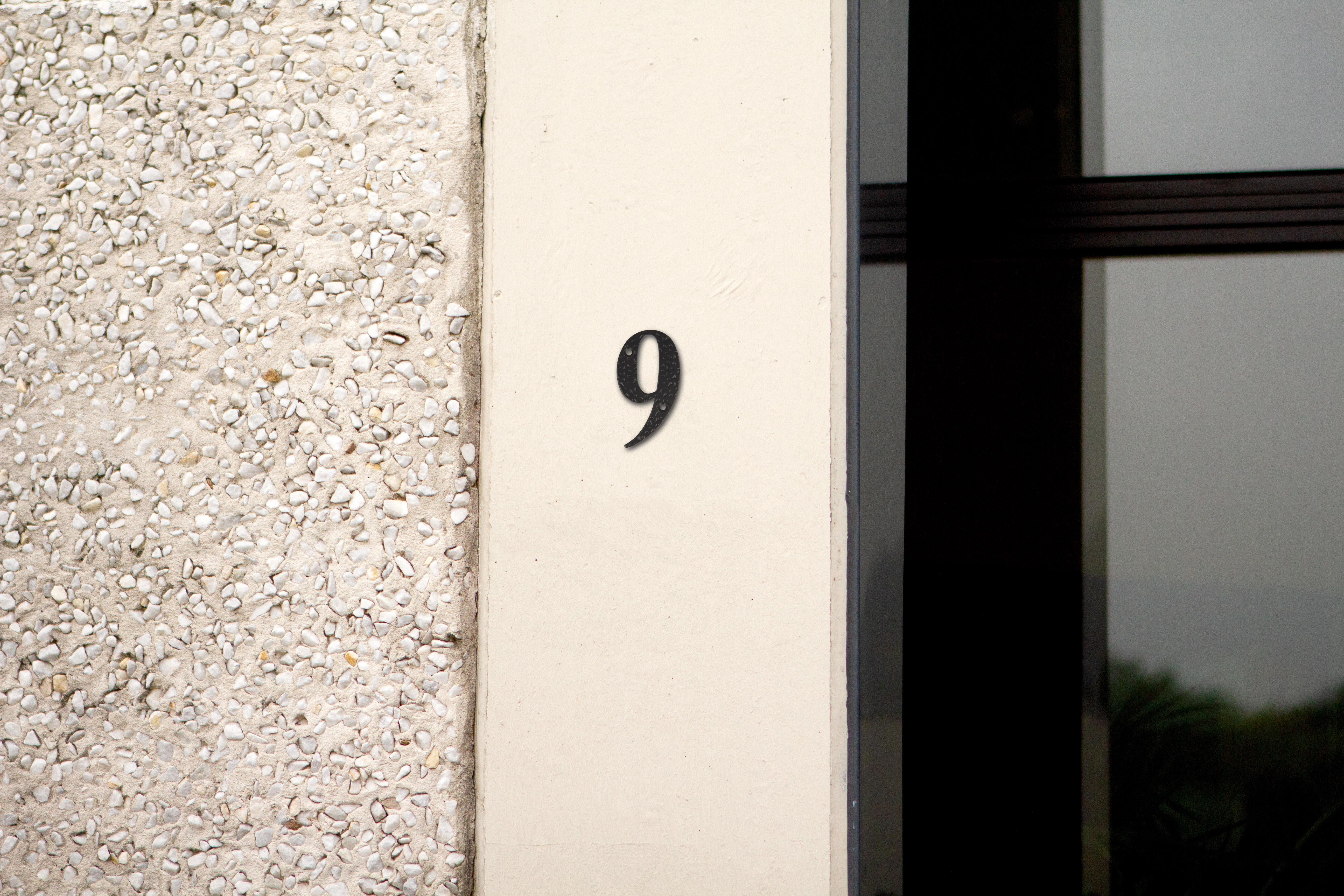 Numero 6/9 AÇO PRETO - 3