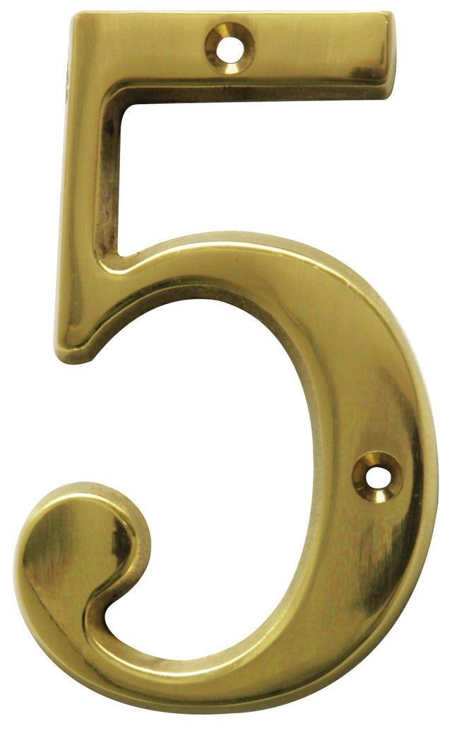 Número 5 LATÃO