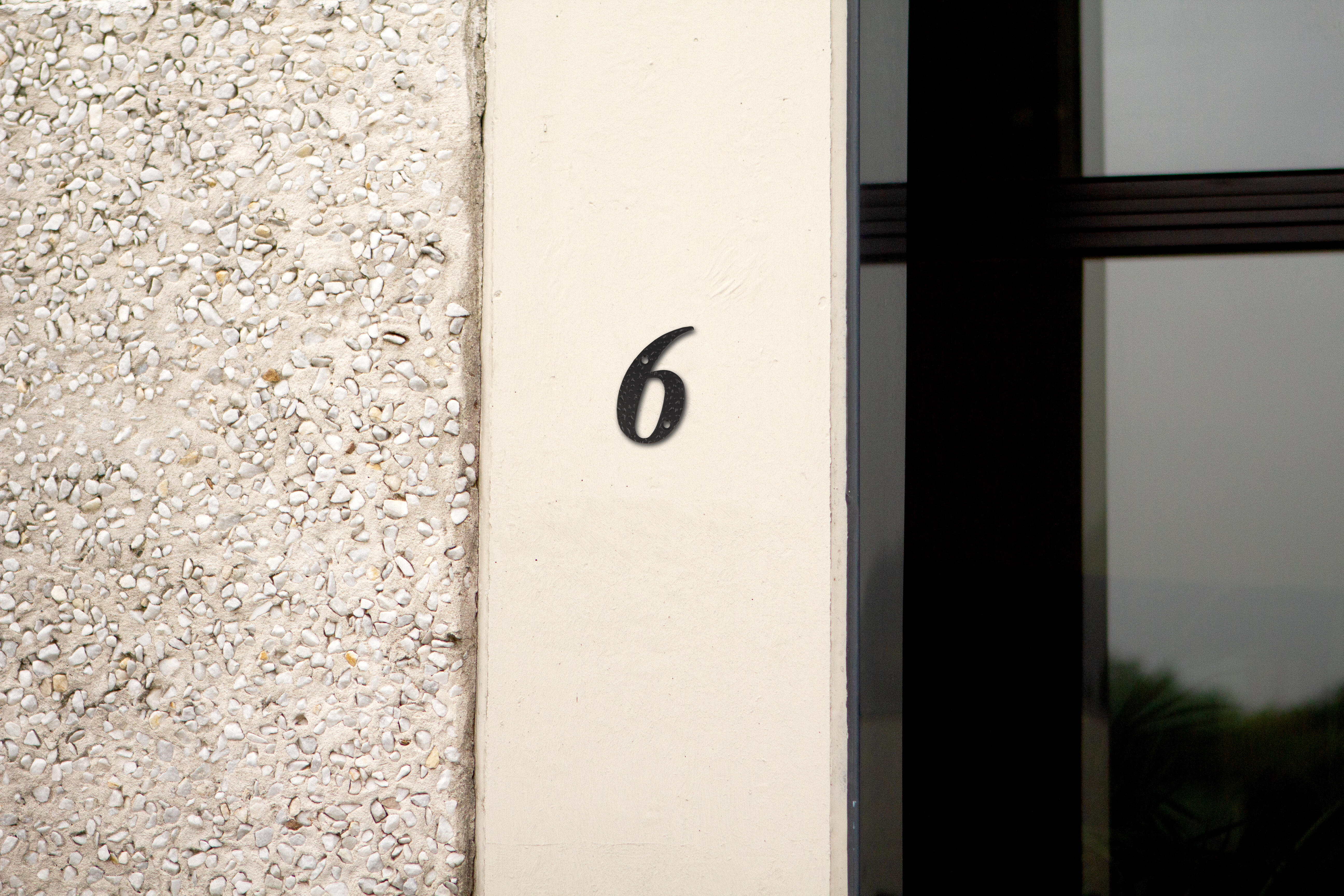 Numero 6/9 AÇO PRETO - 2