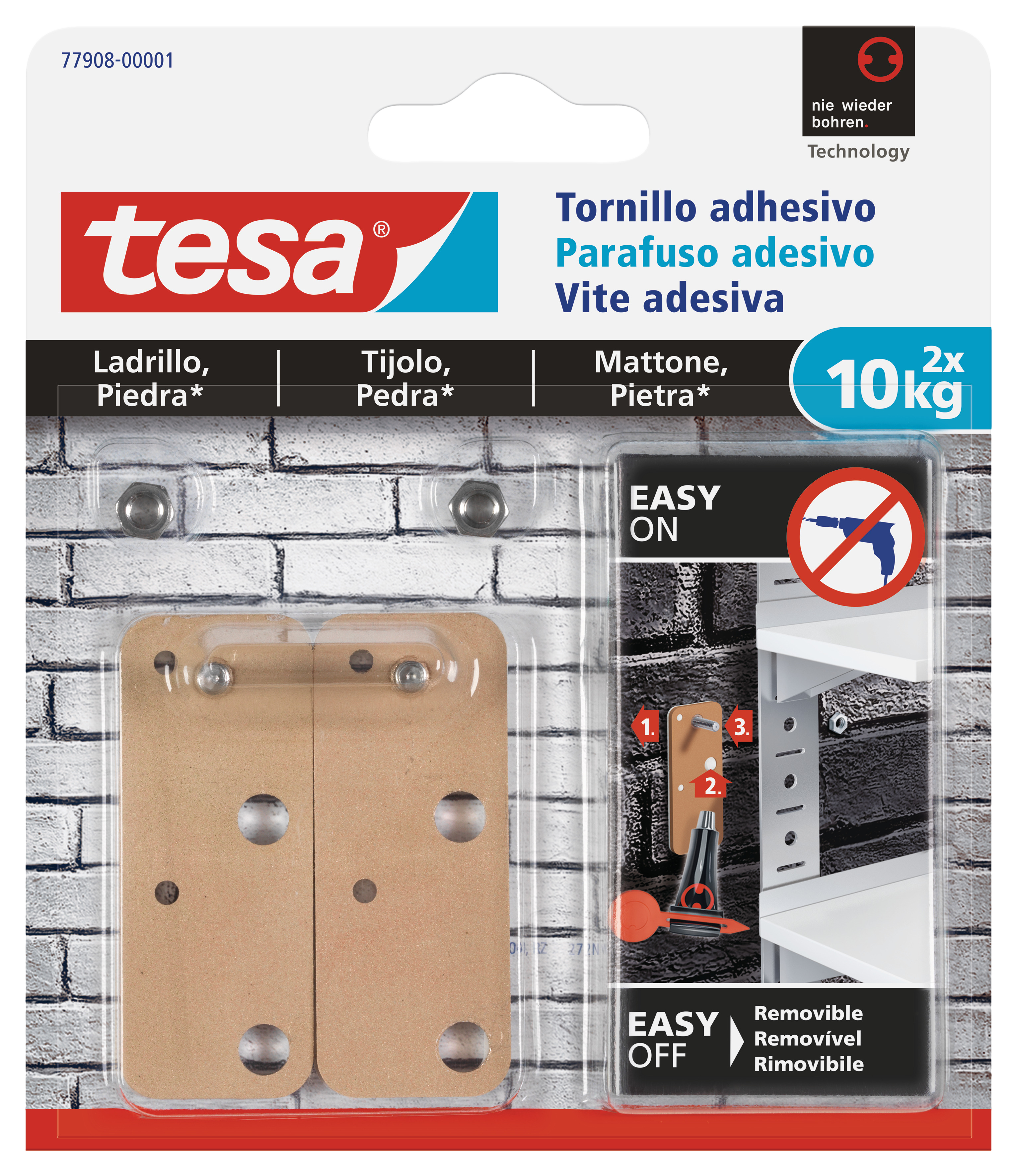 Parafuso adesivo TESA TIJOLO/PEDRA 10KG - 2