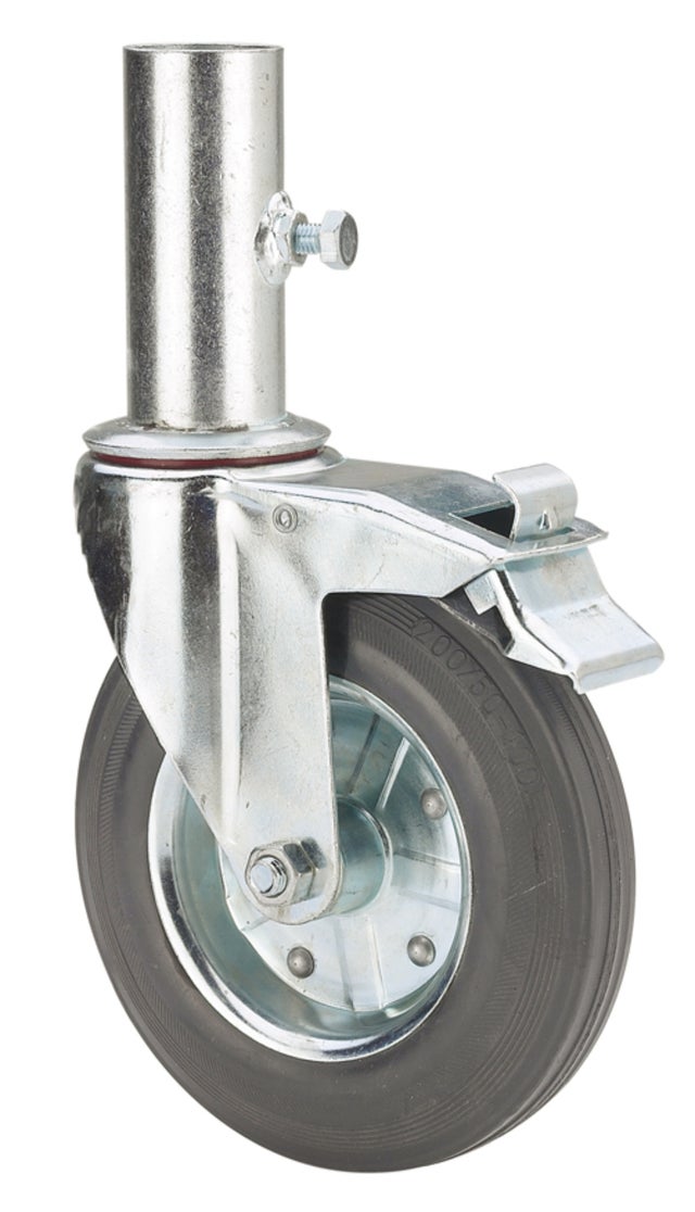 Roda para andaime COM TRAVÃO 300MM 200KG