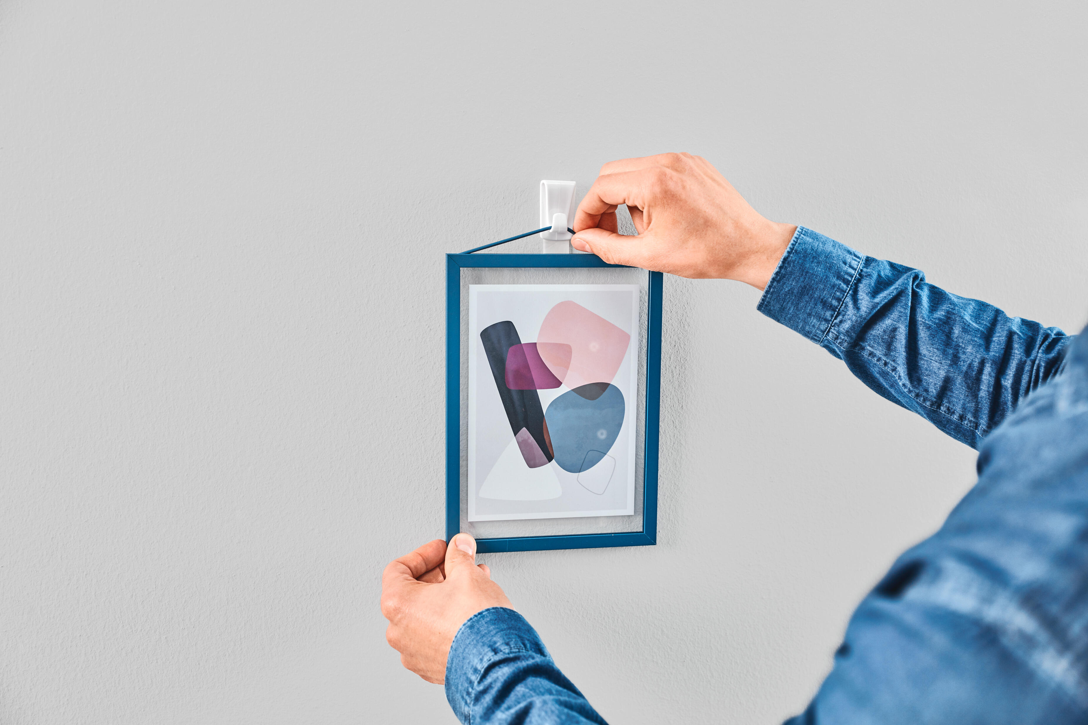 2 Ganchos adesivos retangulares branco 0,5 kg Tesa - 8