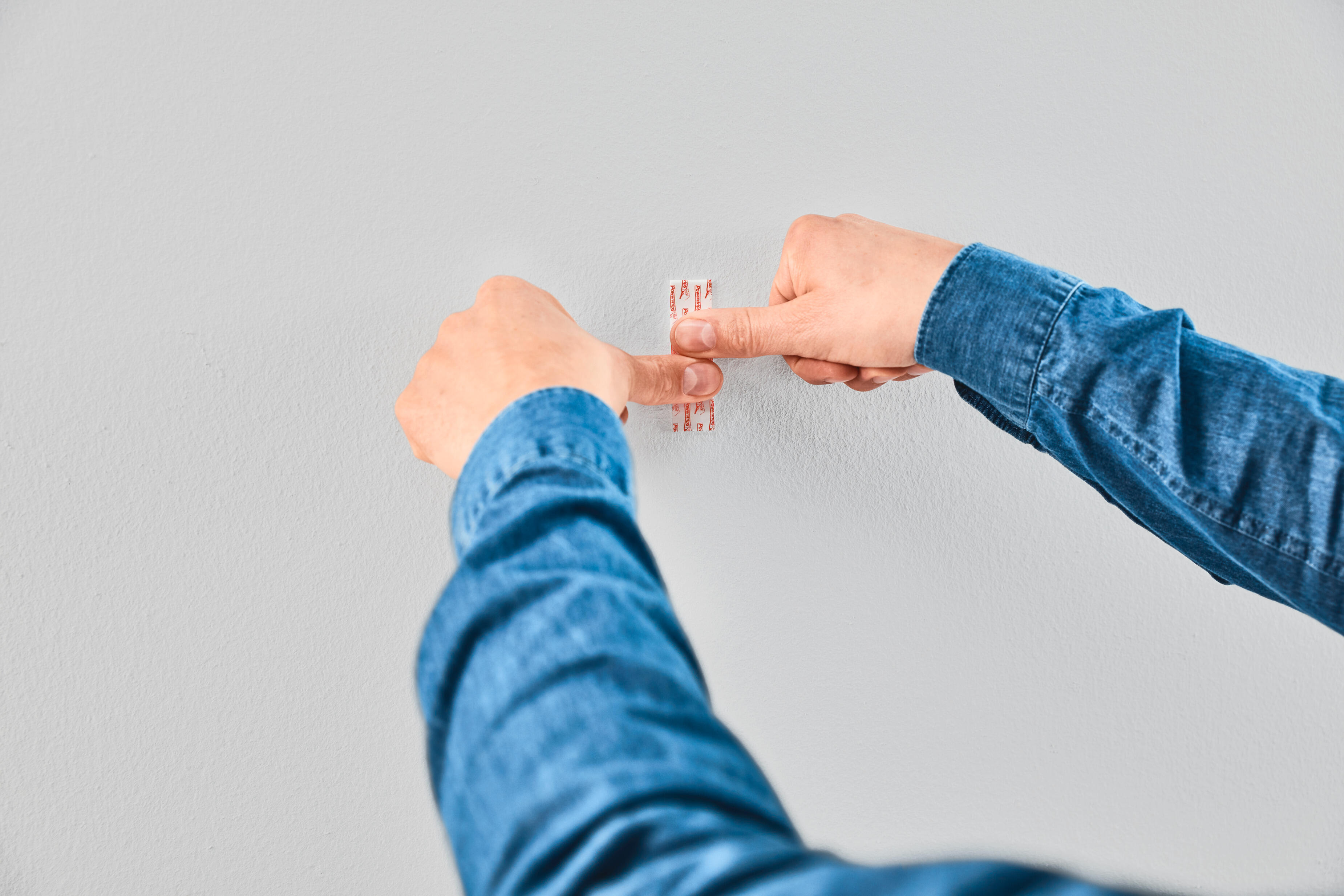 2 Ganchos adesivos retangulares branco 0,5 kg Tesa - 5