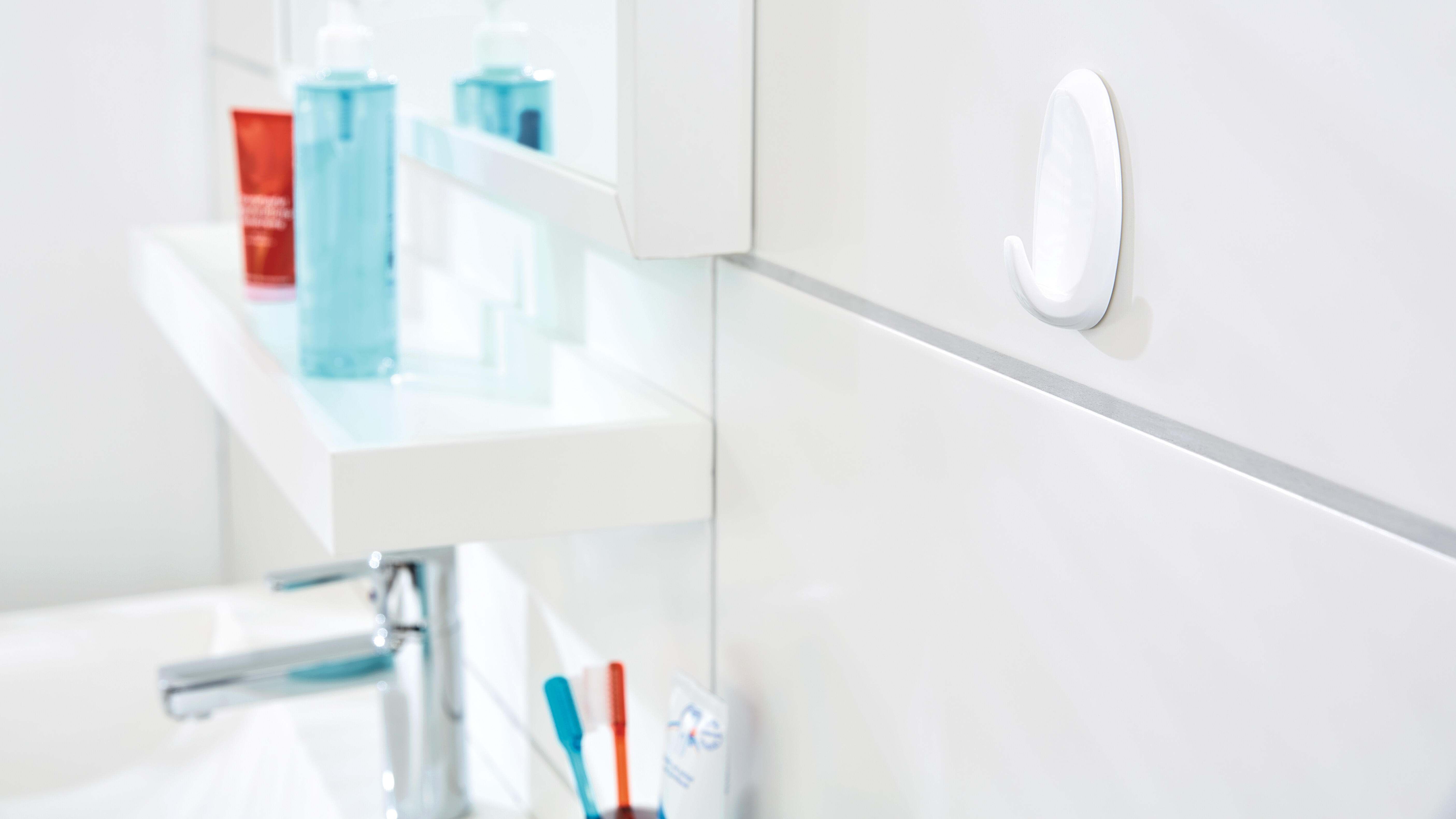 3 Ganchos adesivos ovais branco 120x140 mm 1 kg Tesa Powerstrips - 6