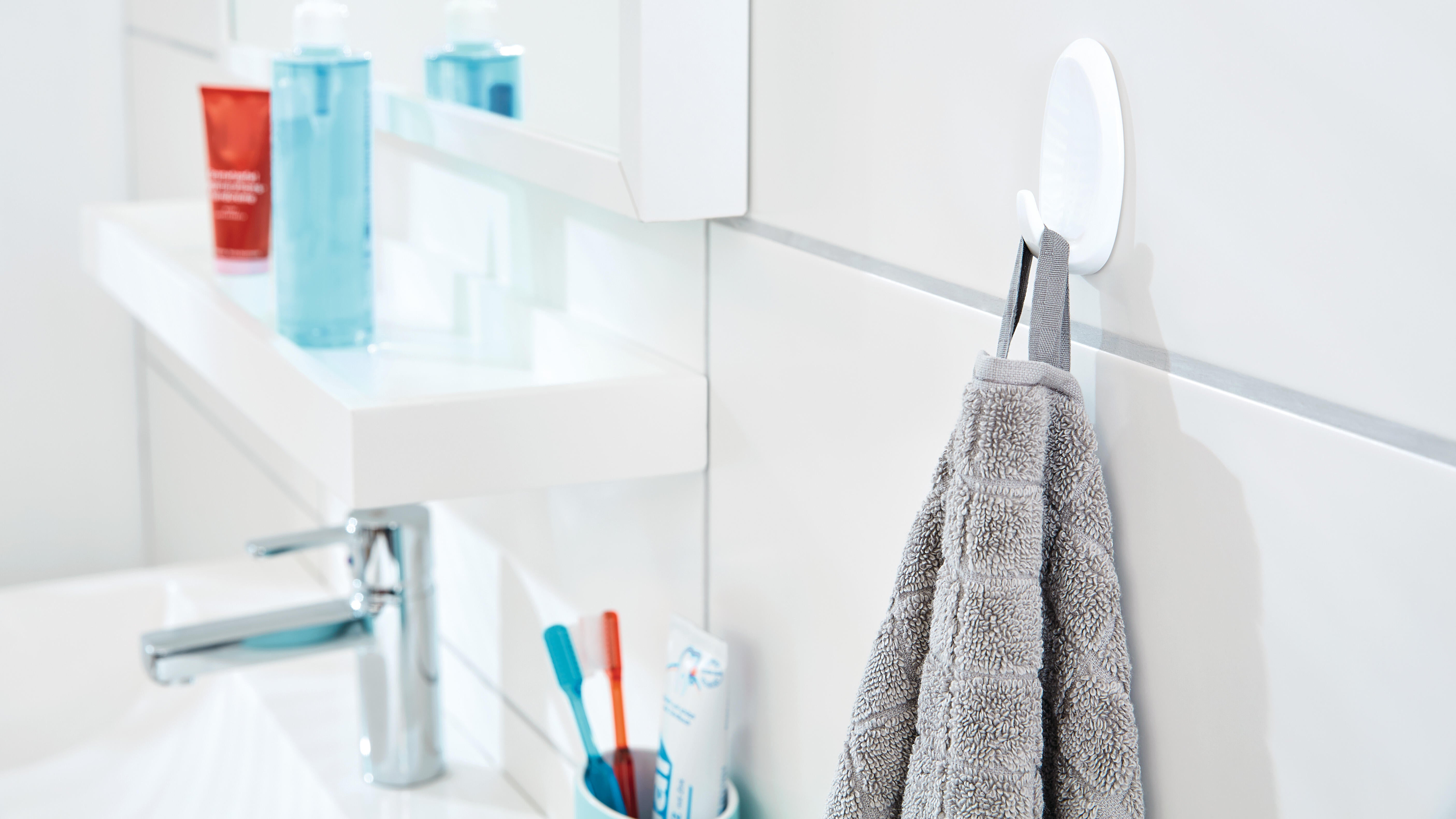 3 Ganchos adesivos ovais branco 120x140 mm 1 kg Tesa Powerstrips - 3