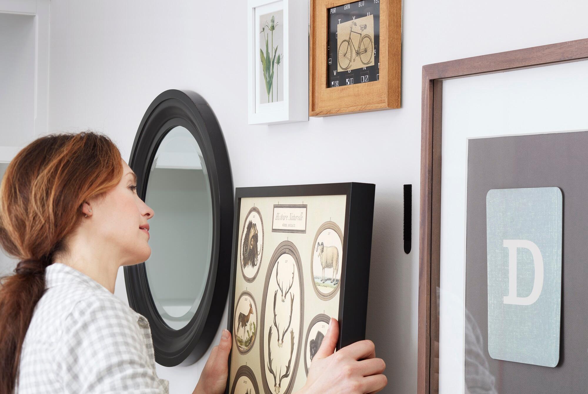 8 Tiras adesivas para quadros preto 5,4 kg Command - 3