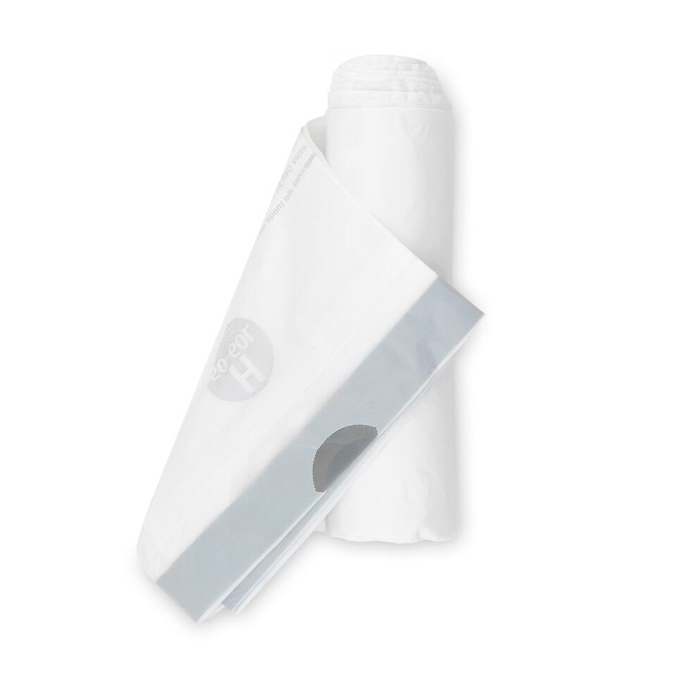 10 Sacos para o lixo BRANCO 50L - 4