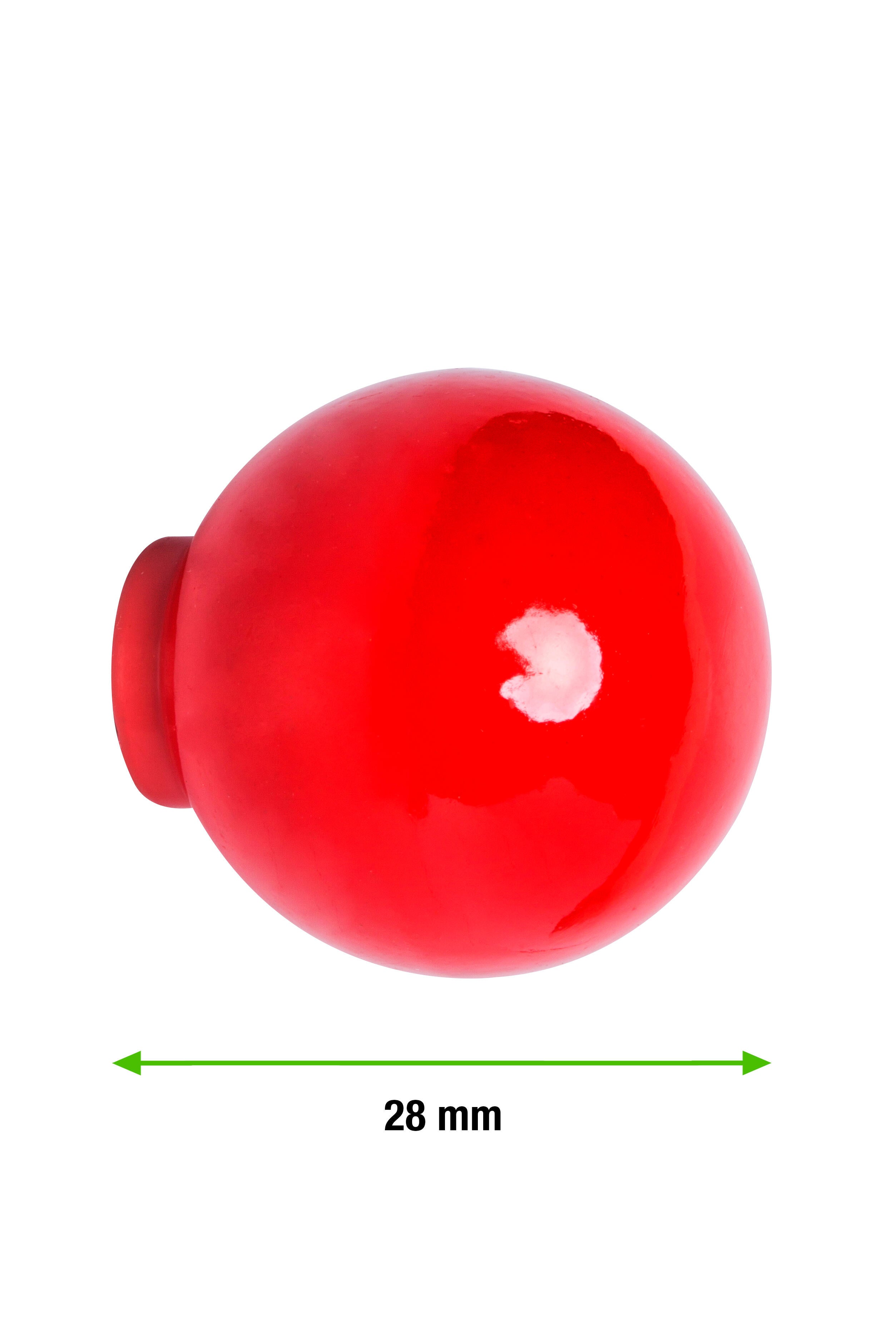 Puxador para móvel BOLA VERMELHA - 6 UNIDADES - 2