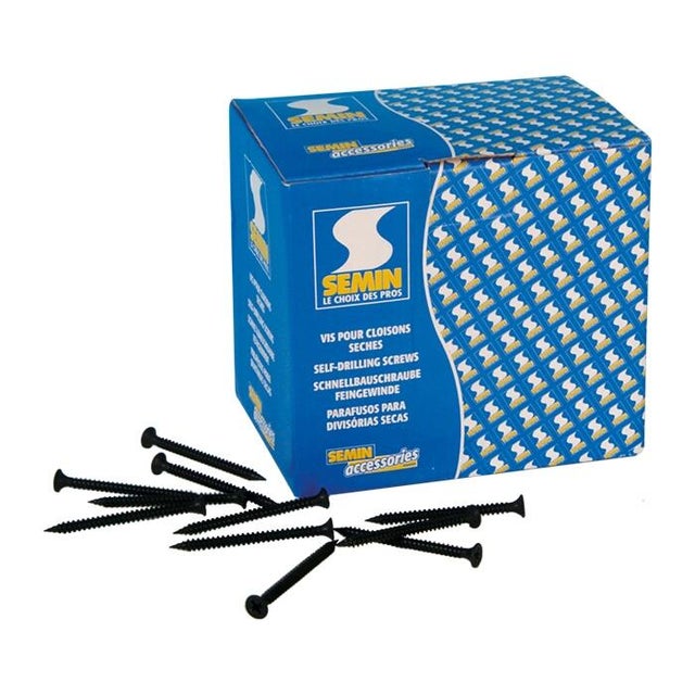 Parafusos placa gesso ttpc semin 25mm caixa 1000un