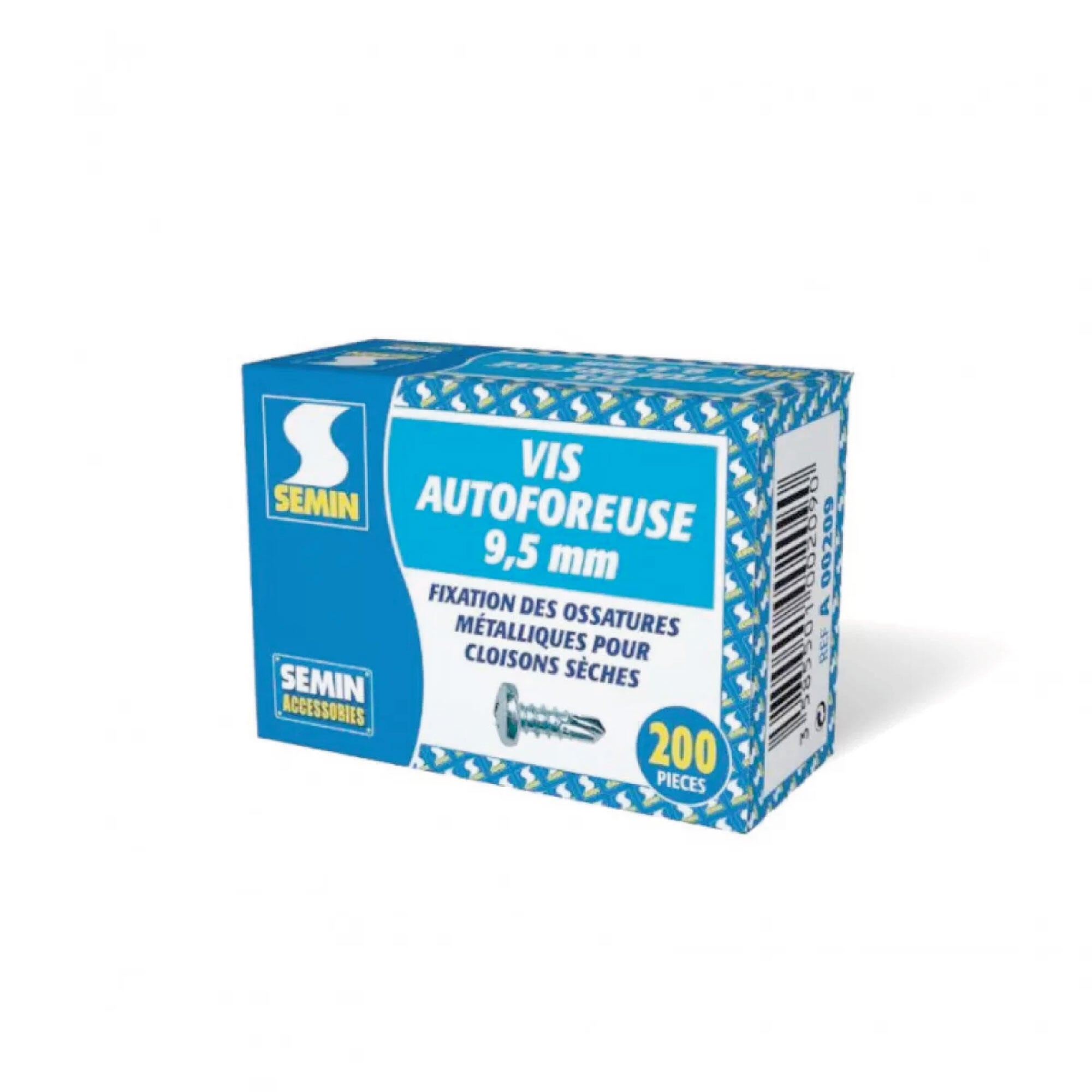 Pack de 200 parafusos para placas de gesso SEMIN 9.5MM - 2