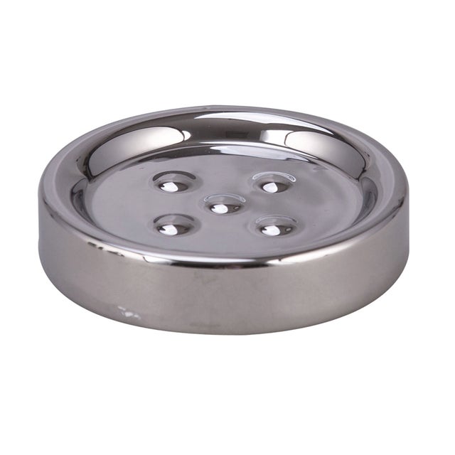 Porta sapone Legend cromo in ceramica
