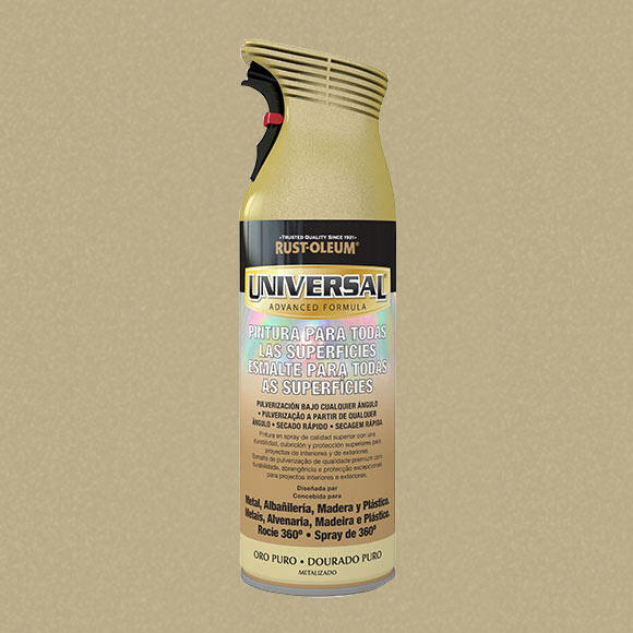Spray multisuperficies metalizado Rust Oleum 400ml dourado - 2