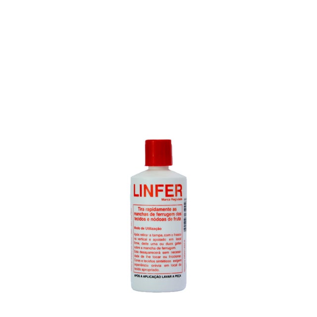 Removedor de nódoas de ferrugem roupa 60ml Linfer