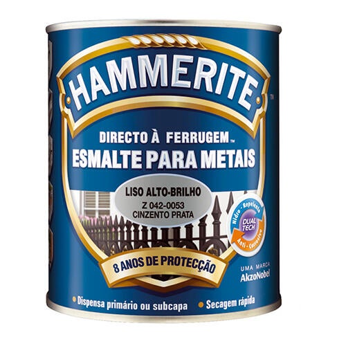 ESM ANTIOX LISO HAMMERITE 0.75L CINZA PRATA