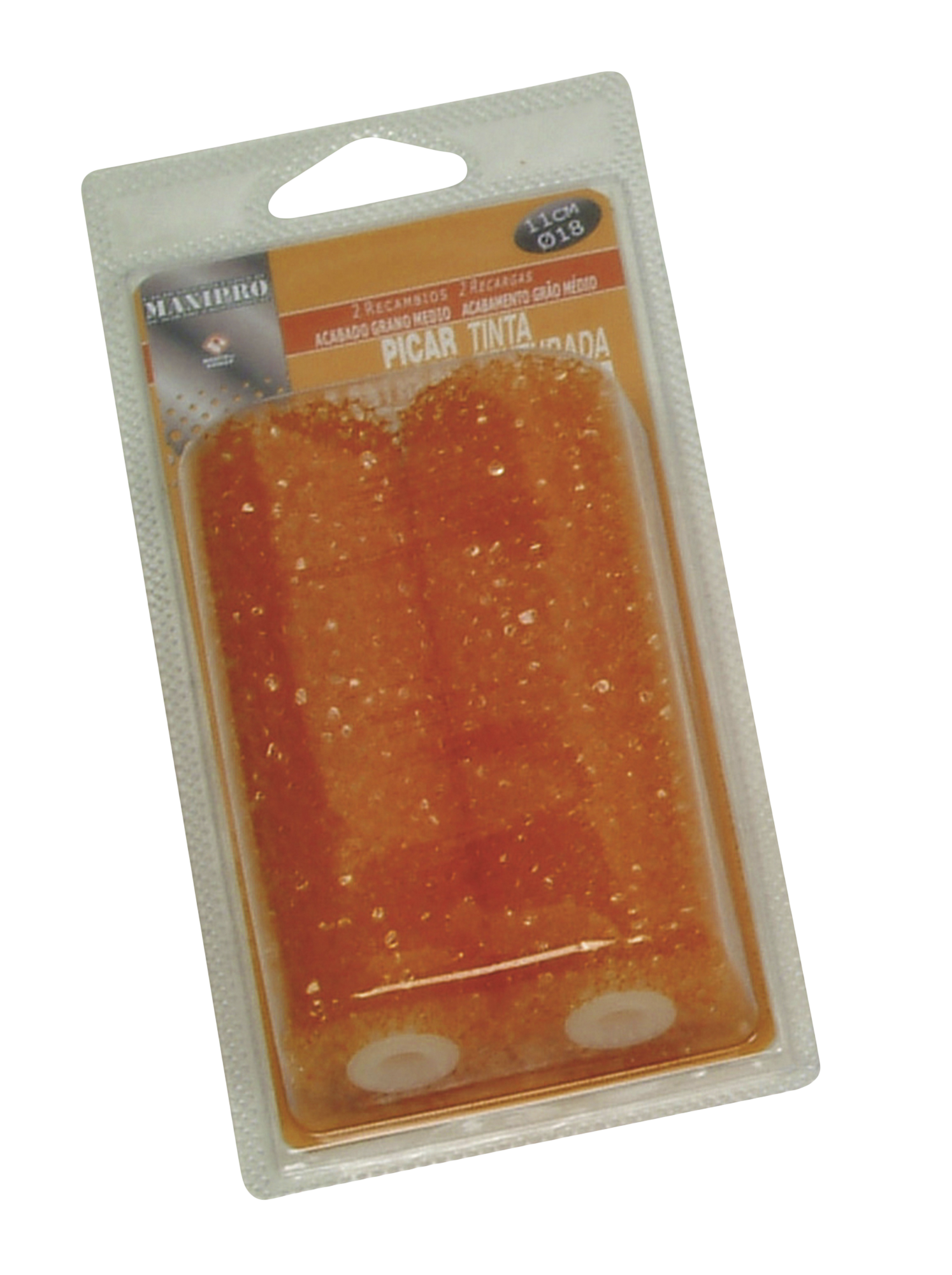 2 recargas de mini rolos NESPOLI PAREDES E TETOS IRREGULARES GRÃO FINO 11CM - 2