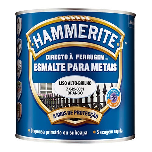 Esmalte antioxidante e anticorrosivo HAMMERITE BRANCO 0.25L