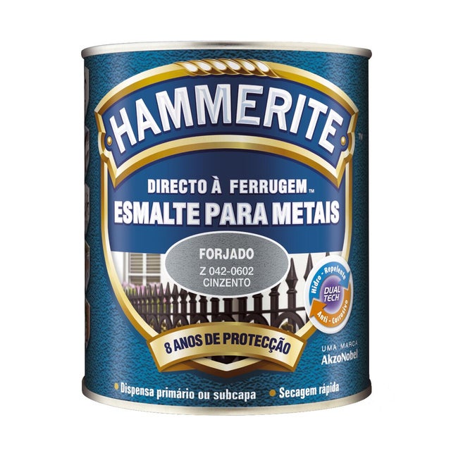 Esmalte antioxidante FORJADO HAMMERITE 0.75L CINZA