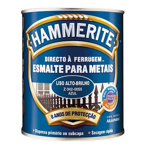 Esmalte antioxidante e anticorrosivo HAMMERITE AZUL 2.5L