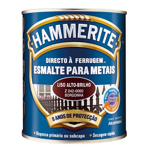 Esmalte antioxidante e anticorrosivo HAMMERITE BURGUNDY 0.75L