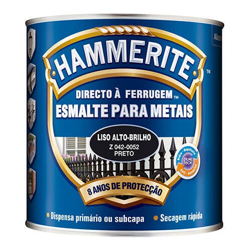Esmalte antioxidante e anticorrosivo HAMMERITE PRETO 2.5L