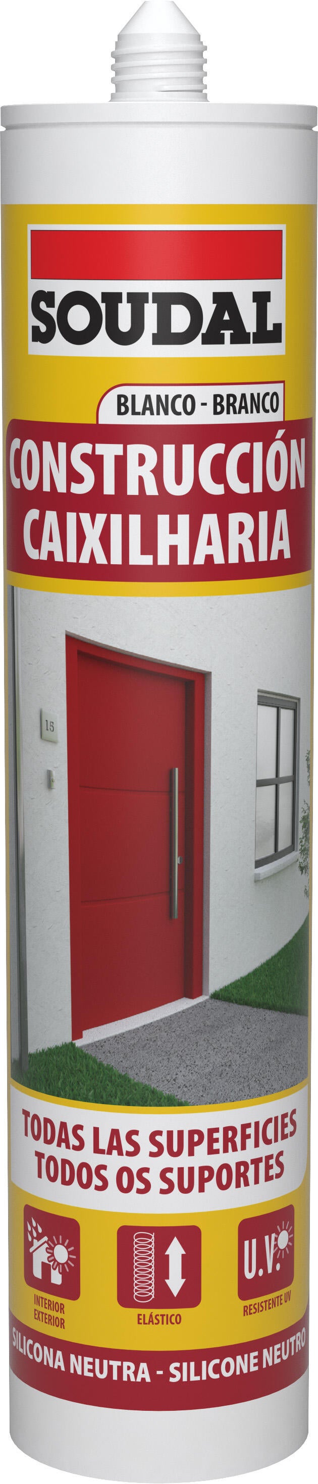 Silicone caixilharia neutro 300 ml branco Soudal
