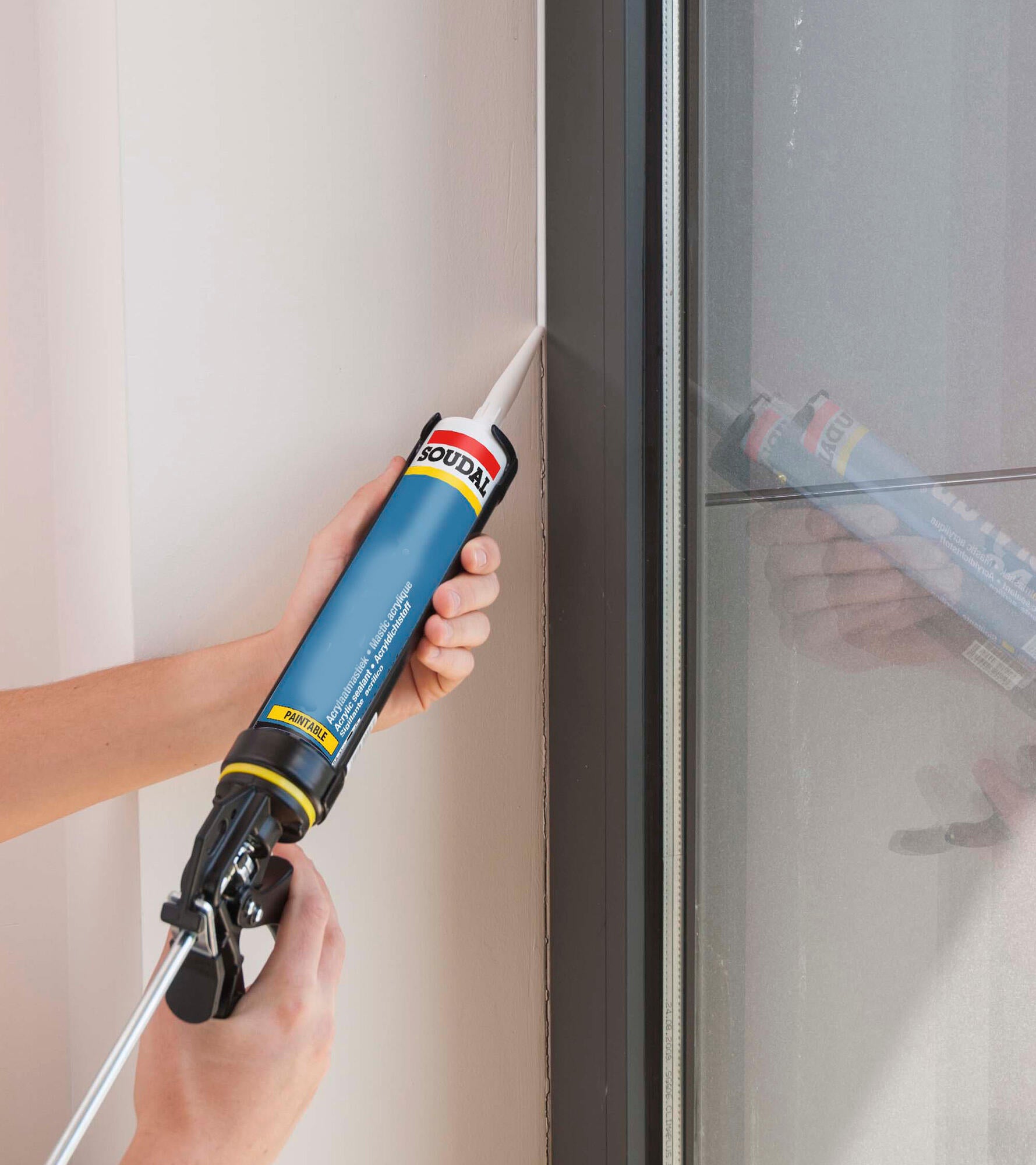 Pistola para silicone metal preto Pro Soudal - 6