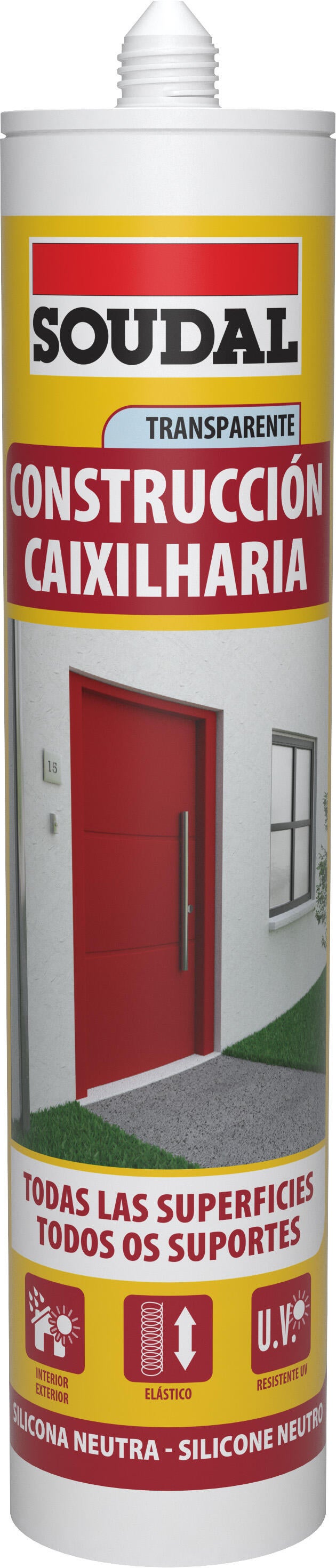 Silicone caixilharia neutro 300 ml transparente Soudal